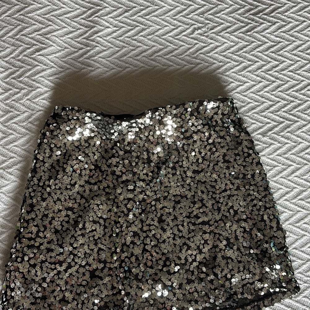 Target Sparkling Sequin Skirt - Silver